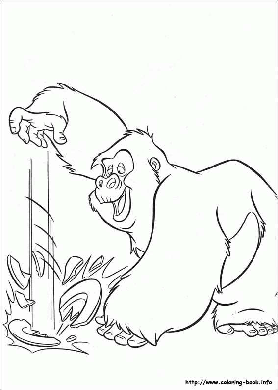 Tarzan kolorowanki